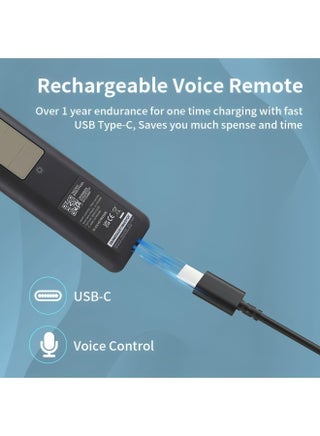 Universal Solar Remote Control for Samsung Smart TV, Voice Commands Pointing, Voice Remote Solar Charging Remote Control - view 4